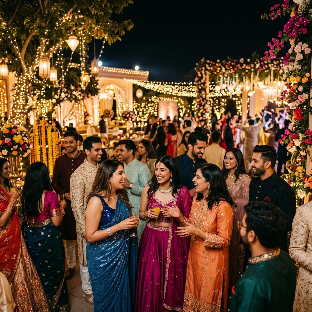 Indian event celebration crowd